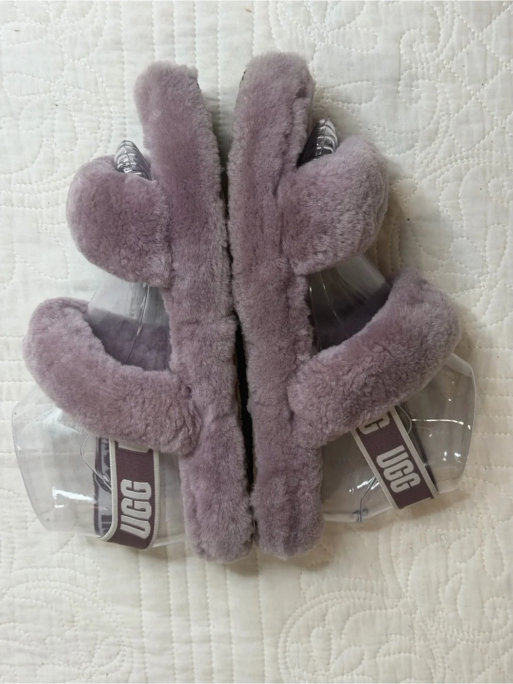 UGG Girls Size 5 Kids' Oh Yeah Slipper 1115752K Lilac Purple Slide Comfy